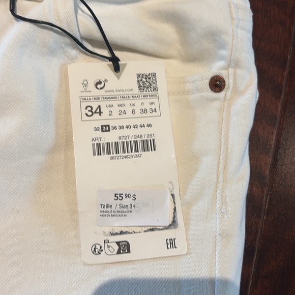 Brand new white Zara jeans size 34 - Picture 12 of 12